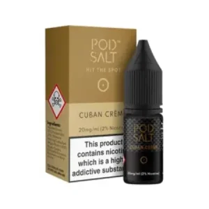 Pod Salts Cuban Creme 10ml Nic Salt Eliquid
