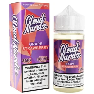 Cloud Nurdz Grape Strawberry E-Liquid - (100 mL)