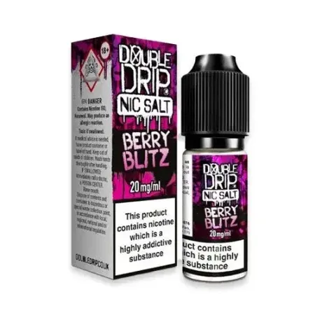 Double Drip Nic Salts Eliquid Berry Blitz