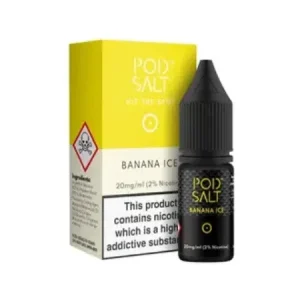 Pod Salts Banana Ice 10ml Nic Salt Eliquid