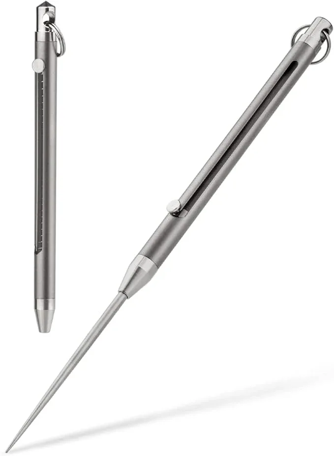 Titanium Portable Toothpick Keychain