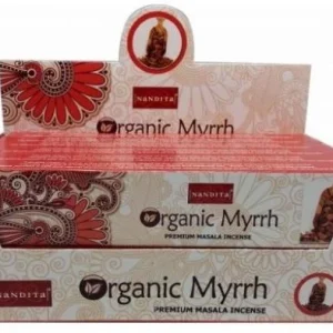 Nandita - Original Myrrh Incense Natural & Organic Hand-rolled Masala Incense Sticks 15g