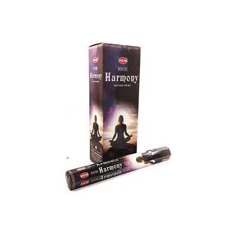 HEM Divine Harmony 9″ Incense Sticks – Hex Box (20g)