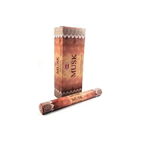 HEM Musk 9″ Incense Sticks – Hex Box (20g)