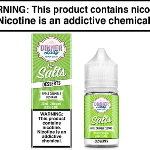 APPLE CRUMBLE CUSTARD BY DINNER LADY SALTS 30ML