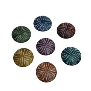 ZenN - Seven Chakras Colours w/ Engraving Pebble Ash Catcher