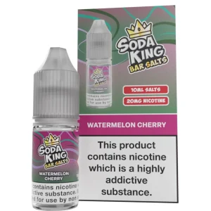 Watermelon Cherry Nic Salt By Soda King Bar Salt