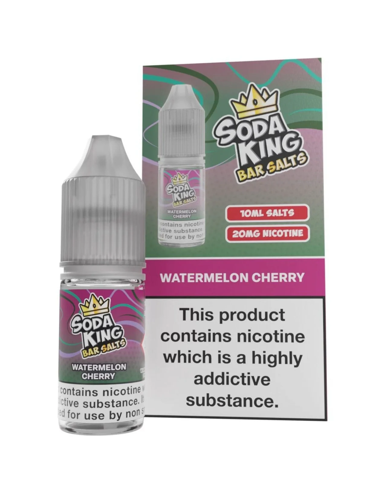 Watermelon Cherry Nic Salt By Soda King Bar Salt