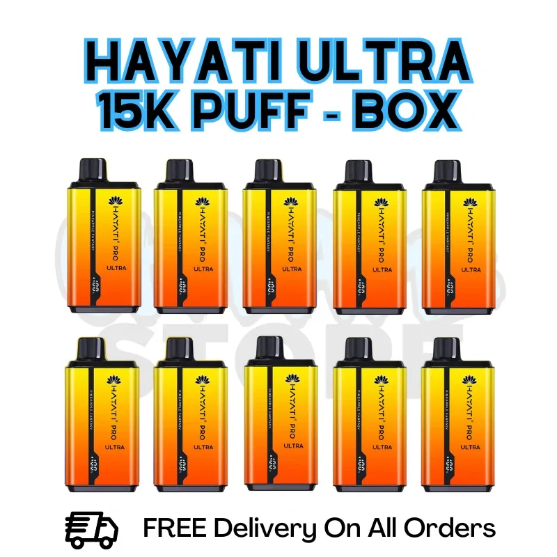 Pineapple Fantasy Hayati Pro Ultra 15K Puffs Box Of 10 - £85.99