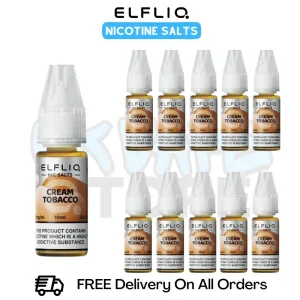 Cream Tobacco ElfLiq Nicotine Salts Box Of 10