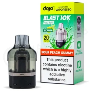 Sour Peach Gummy Dojo Blast 10K Refill Pack