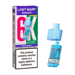 Triple Berry Lost Mary BM6000 Refill Pack