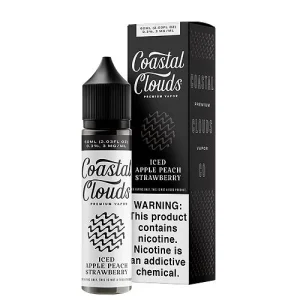 Iced Apple Peach Strawberry E-liquid by Coastal Clouds - (60mL)