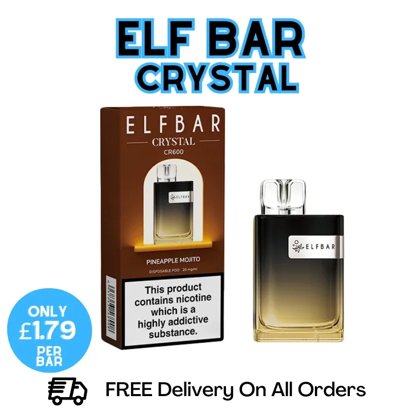 Pineapple Mojito Elf Bar Crystal 600 Disposable Kit | ONLY £1.79