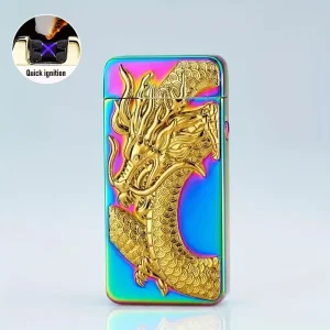 Embossed USB Rechargeable Flameless Lighter