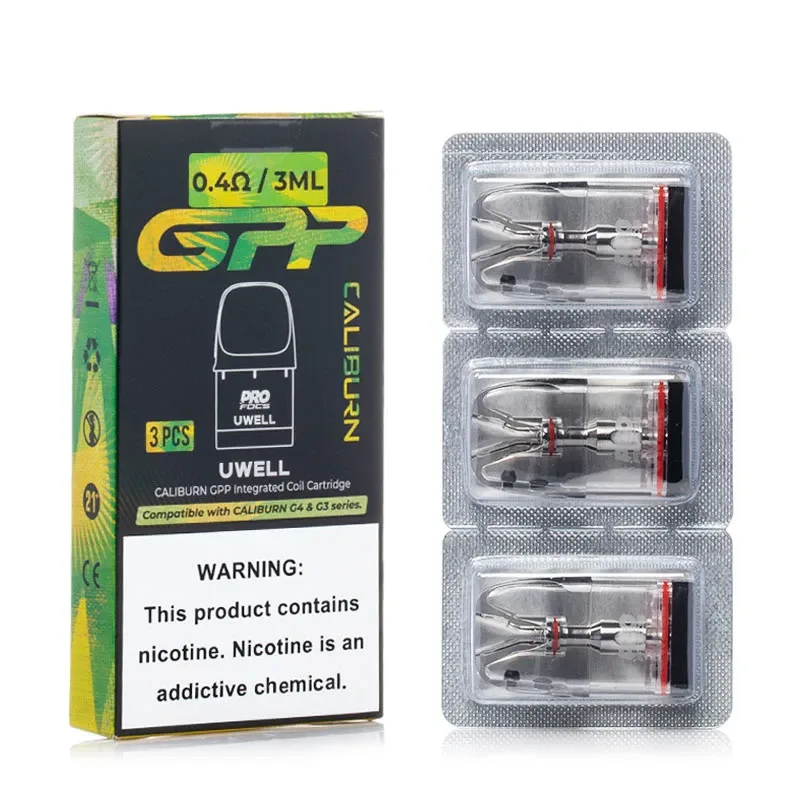 Caliburn GPP Replacement Pod Cartridge (3/PK) | Uwell |Top or Side Refill - Image 2
