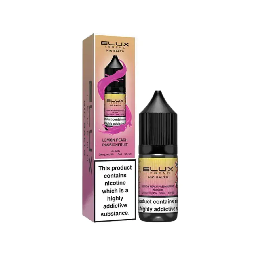 Lemon Peach Passion Nic Salt By Elux Legend
