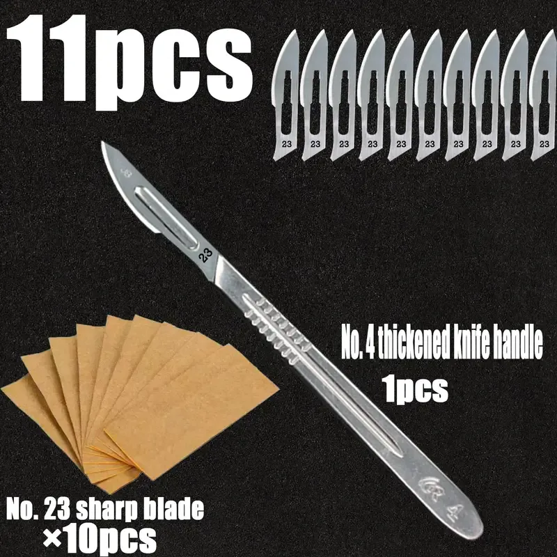 Carbon Steel Knife Set With No. 4 Handle