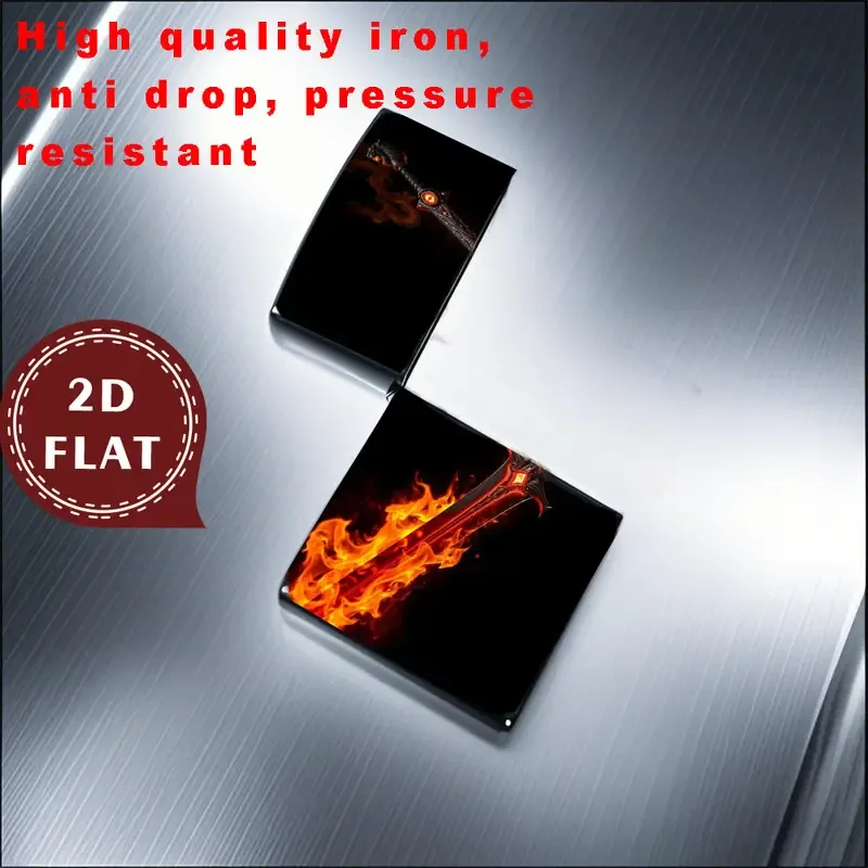 2D Flat Flames Fantasy Sword Lighter Shell - Image 2