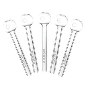4.5″ Clear Glass Oil Pipe