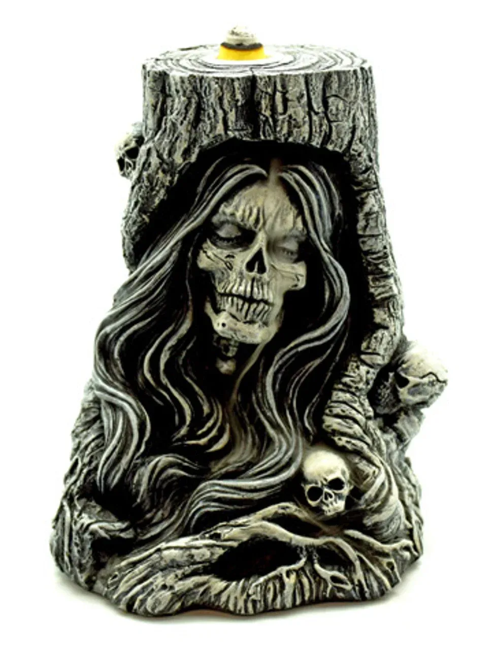 Death Tree Polyresin Backflow Incense Burner 6"