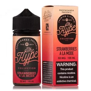 Strawberries A La Mod / Strawberry Shortcake Ice Cream Bar | Propaganda E-Liquid The Hype Collection | 100ml (Final Closeout)
