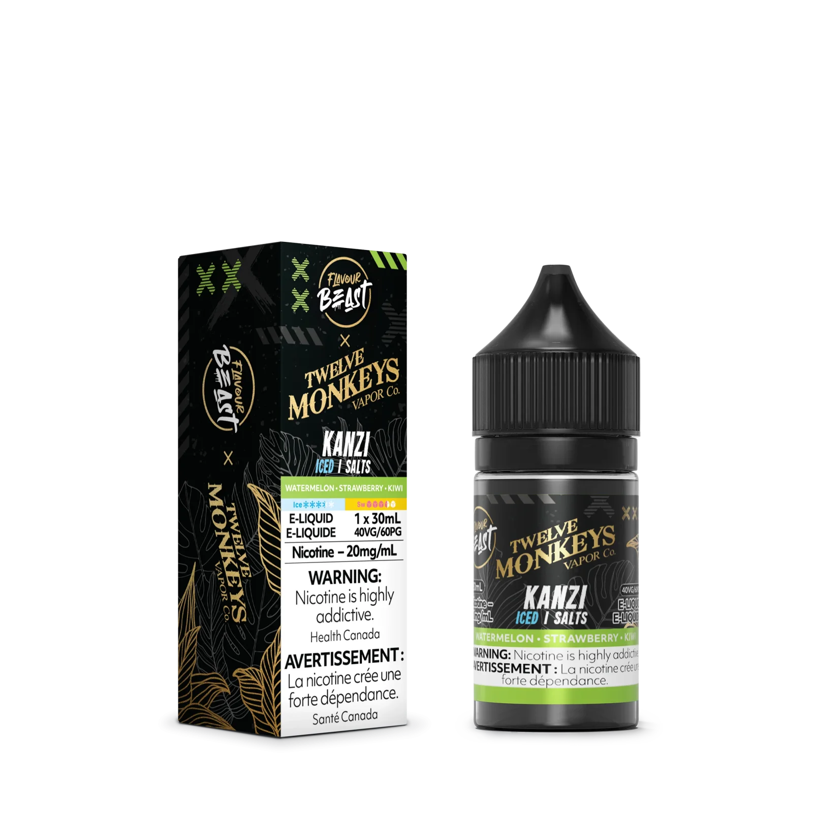 Flavour Beast x Twelve Monkeys E-Liquid - Kanzi Iced