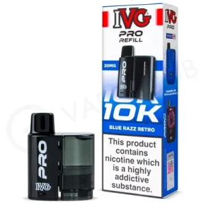 Blue Razz Retro IVG Pro 12 Refill Pack
