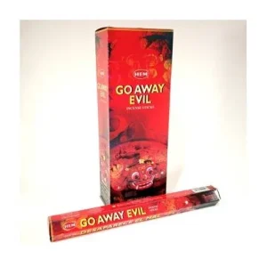 HEM Go Away Evil 9″ Incense Sticks – Hex Box (20g)