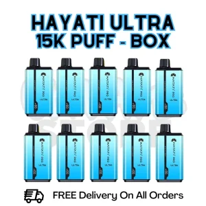 M's Mint Hayati Pro Ultra 15K Puffs Box Of 10 - £85.99
