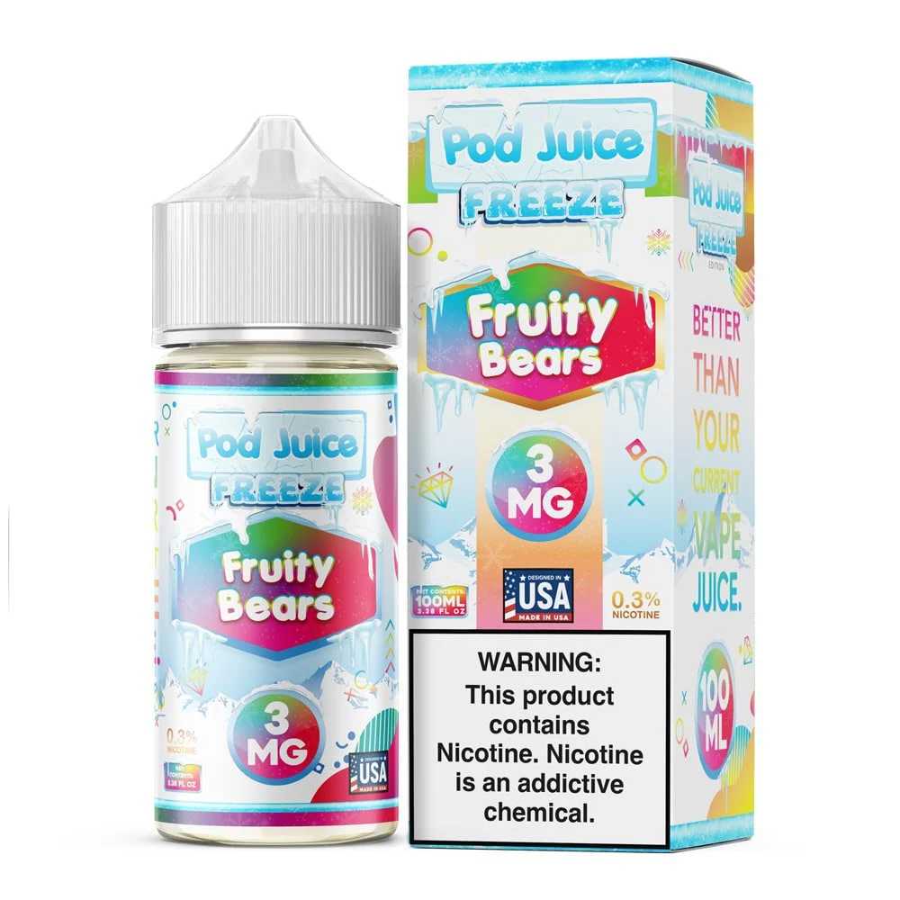 Fruity Bears Freeze by Pod Juice – 100mL