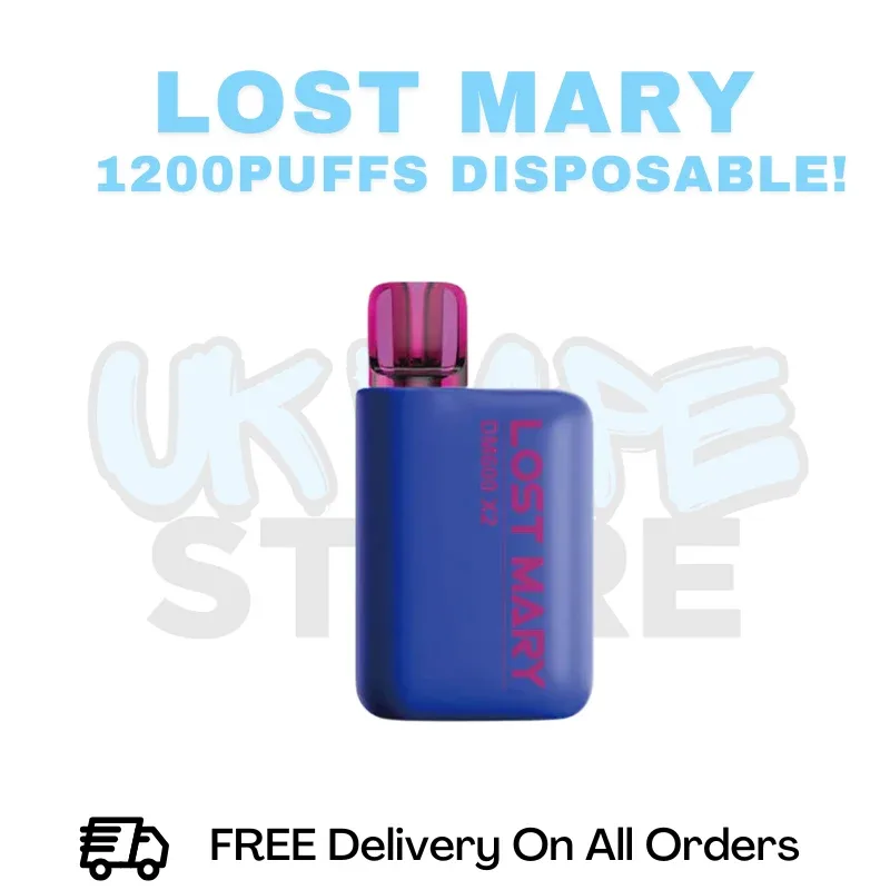 Blueberry Sour Raspberry Lost Mary DM600 X2 1200Puff Disposable Vape Kit