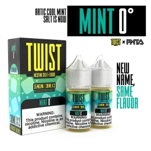 Mint 0° Nic Salt by Twist E-liquids - ( 2 Pack)