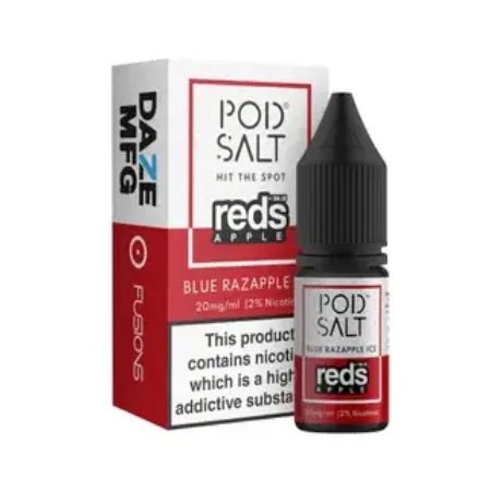 Pod Salts Fusions - Blue Razapple Ice 10ml Nic Salt Eliquid