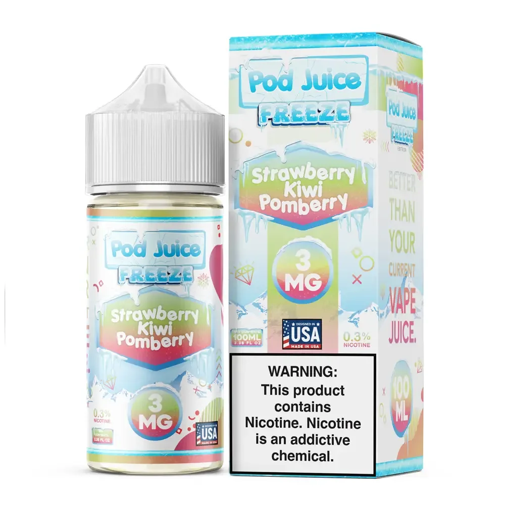 Strawberry Kiwi Pomberry Freeze by Pod Juice – 100mL
