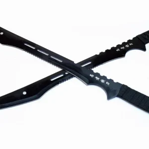 27" Black Ninja 2-Pc Set Sword Striker