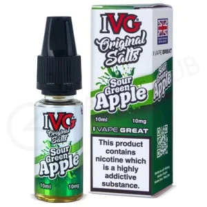 Sour Green Apple E-Liquid by IVG Original Salts