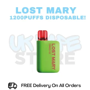 Double Apple Lost Mary DM600 X2 1200Puff Disposable Vape Kit