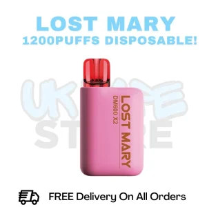 Strawberry Ice Lost Mary DM600 X2 1200Puff Disposable Vape Kit
