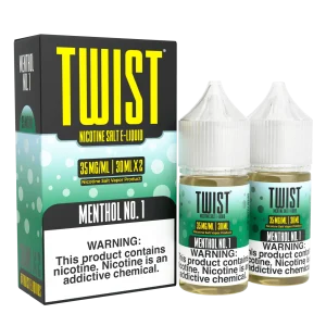 Menthol No. 1 Salt by Twist E-Liquid – 30mL x 2