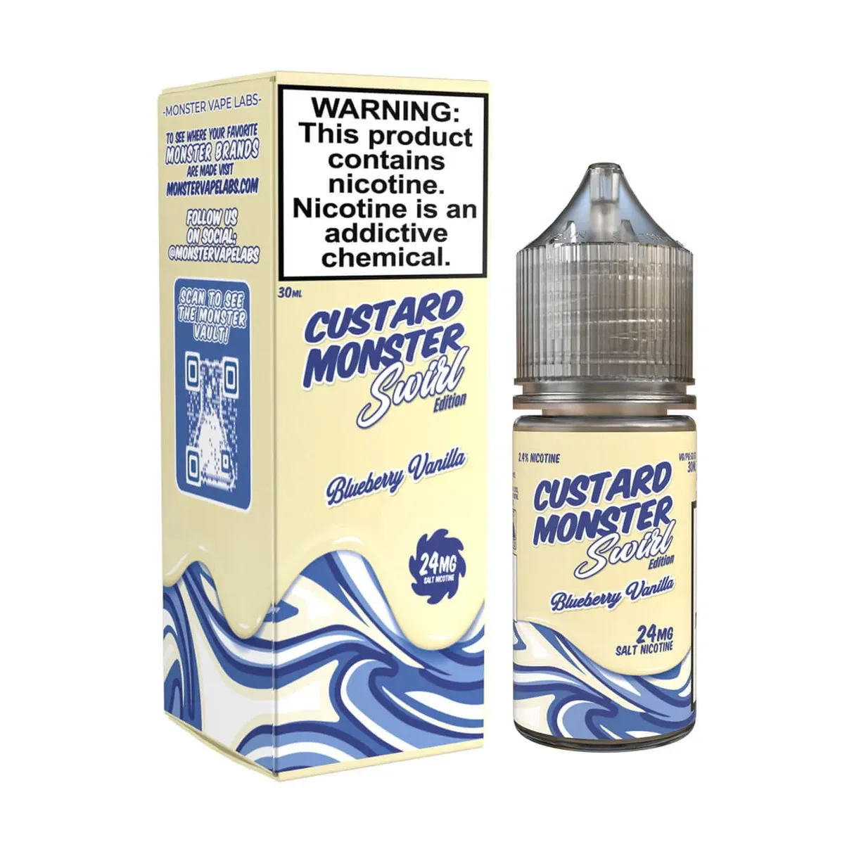 Blueberry Vanilla | Custard Monster Swirl Edition by Jam Monster eJuice | 100ml (Final Closeout) - Image 2