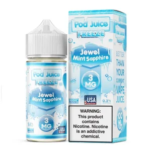 Jewel Mint Sapphire Freeze by Pod Juice – 100mL