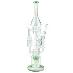 19″ 5mm 4-Cylinder Recycler Glass Bong
