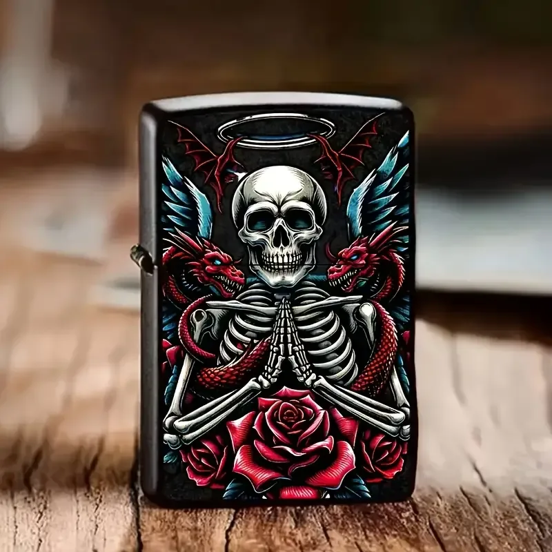 Iron Helix Skeleton Lighter Case