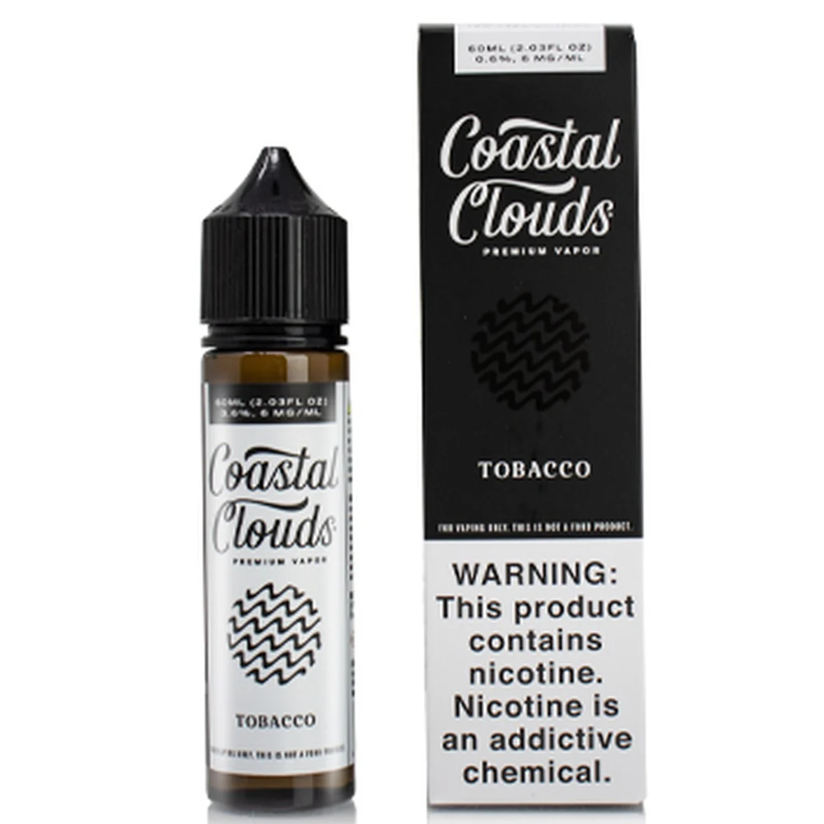 Tobacco E-liquid by Coastal Clouds - (60mL)