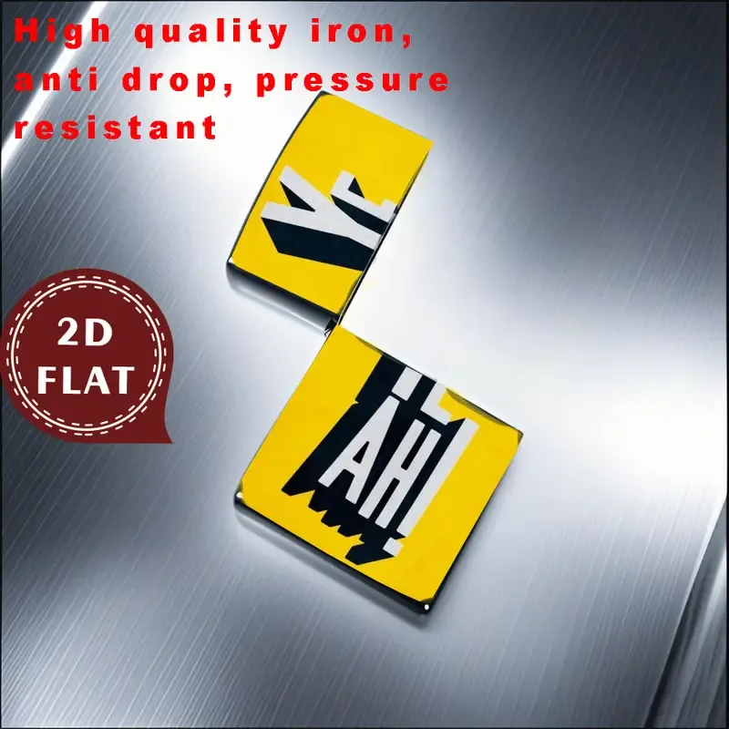 2D Retro Bold "YE AH" Text Design Lighter Shell - Image 2