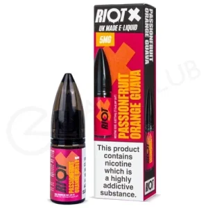 Passionfruit Orange Guava Nic Salt E-Liquid by Riot X