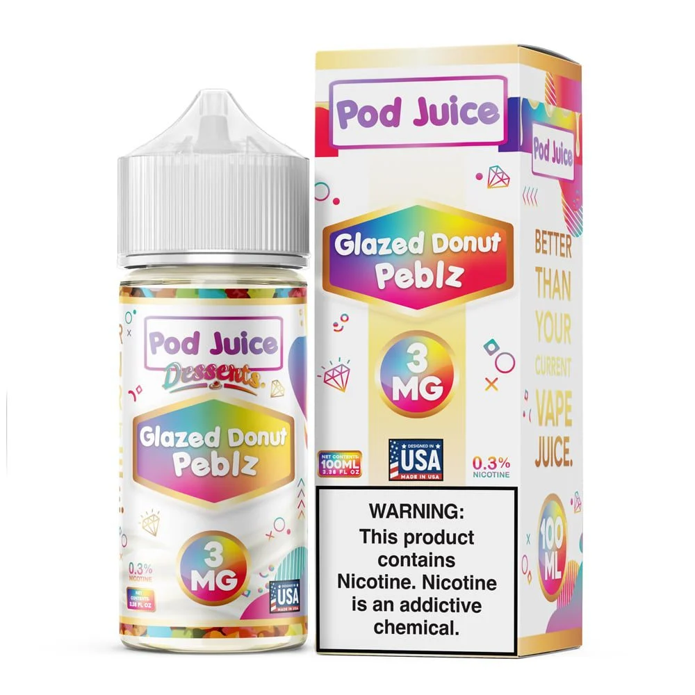 Glazed Donut Peblz by Pod Juice – 100mL