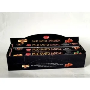 HEM Incense Sticks - Palo Santo Cinnamon 9″ Incense Sticks – Hex Box (20g)