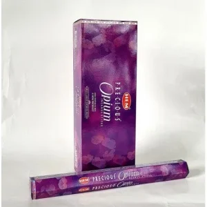 HEM Precious Opium 9″ Incense Sticks – Hex Box (20g)